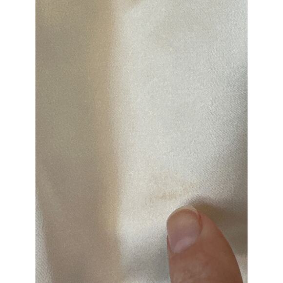 Mac Duggal White Satin One Shoulder Ruffle Gown Evening Dress Size 10 - Picture 10 of 14